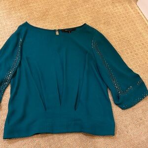 BCBG MaxAzria Teal Blouse